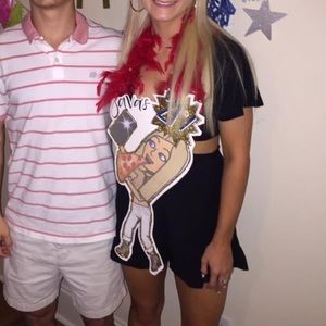 ASTR Black Romper with Cutouts